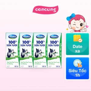 Concung - Vinamilk Có đường 180ml